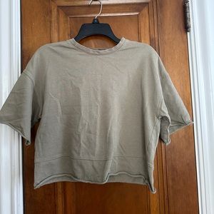 ZARA green short sleeve